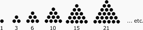 triangular numbers